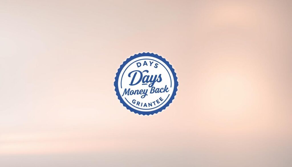 A crisp, minimalist image showcasing a vibrant "Days Money Back" guarantee icon against a clean, professional backdrop. Centered in the frame, the icon features a bold, eye-catching design with a prominent dollar sign and an elegant cursive script conveying the "Days Money Back" message. Subtle warm lighting creates a sense of trust and reliability, while a slightly blurred, out-of-focus background suggests a high-quality, premium service. The overall composition and color palette evoke a trustworthy, hassle-free user experience, perfectly capturing the essence of the "Trials, Refunds, and Risk-Free Testing" section.