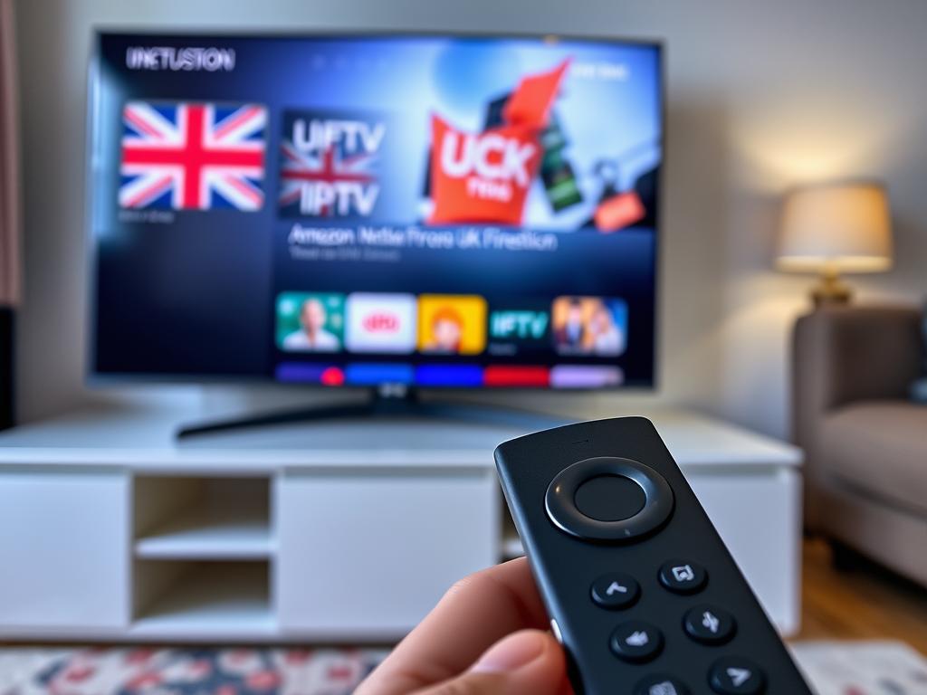 Amazon Firestick with IPTV UK app installation