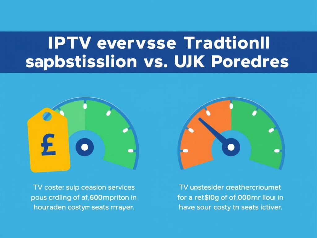 Cost comparison between IPTV and traditional TV services in the UK