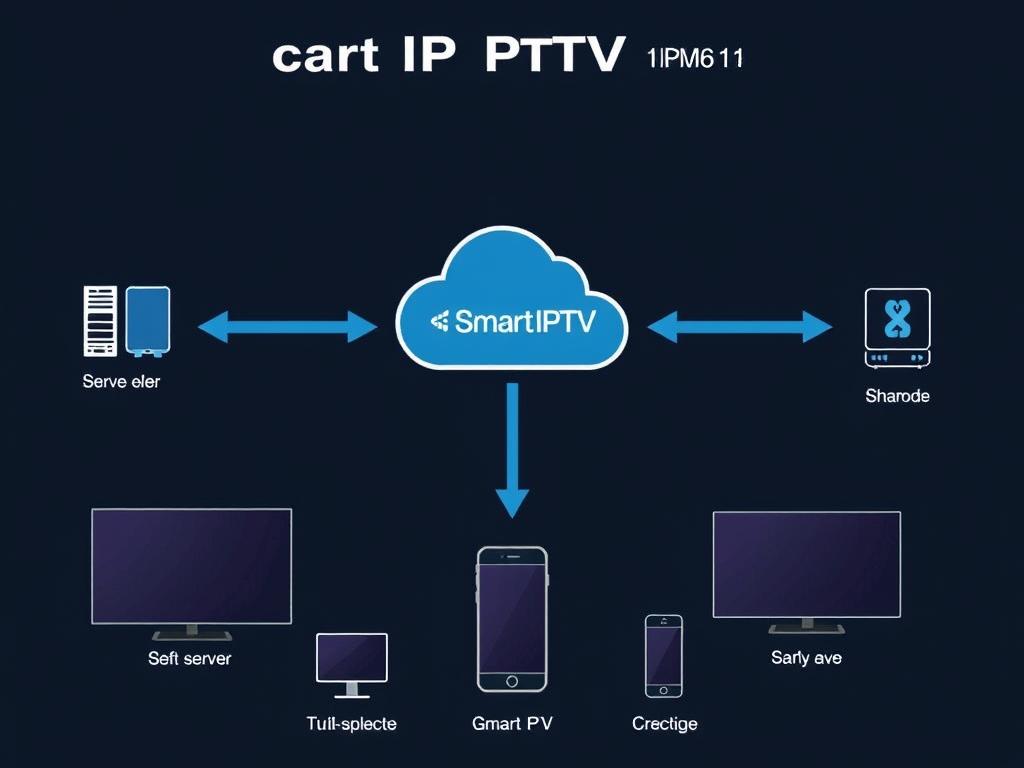 Diagram showing how Smart IPTV connects to content providers