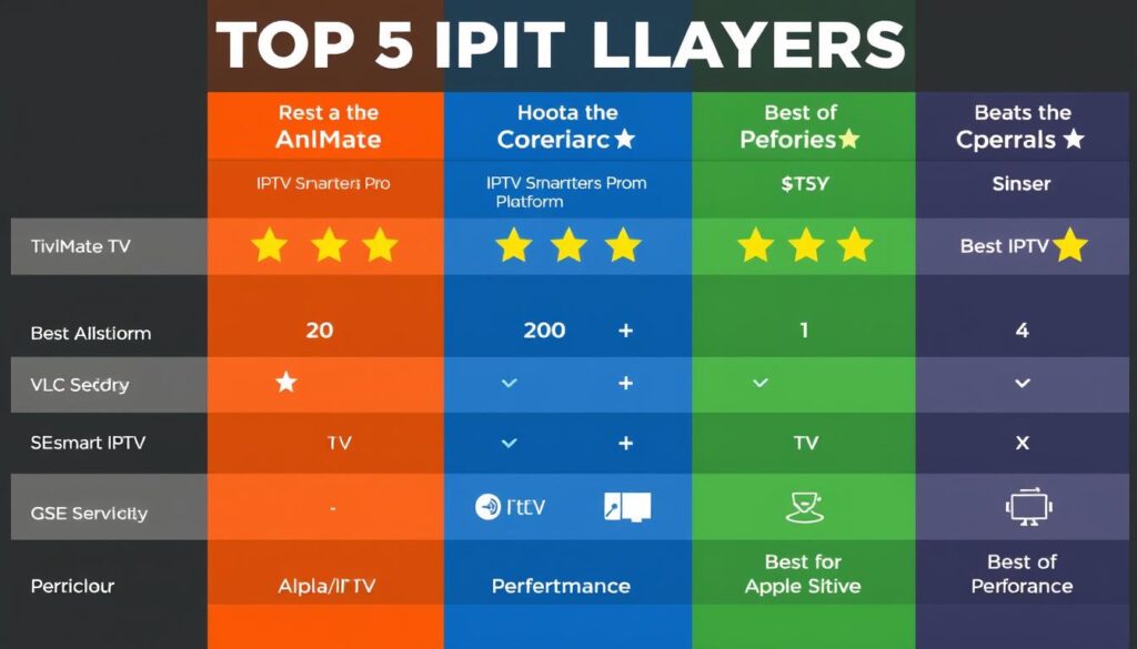 Final comparison of top IPTV players for different user needs Final comparison of top IPTV players for different user needs