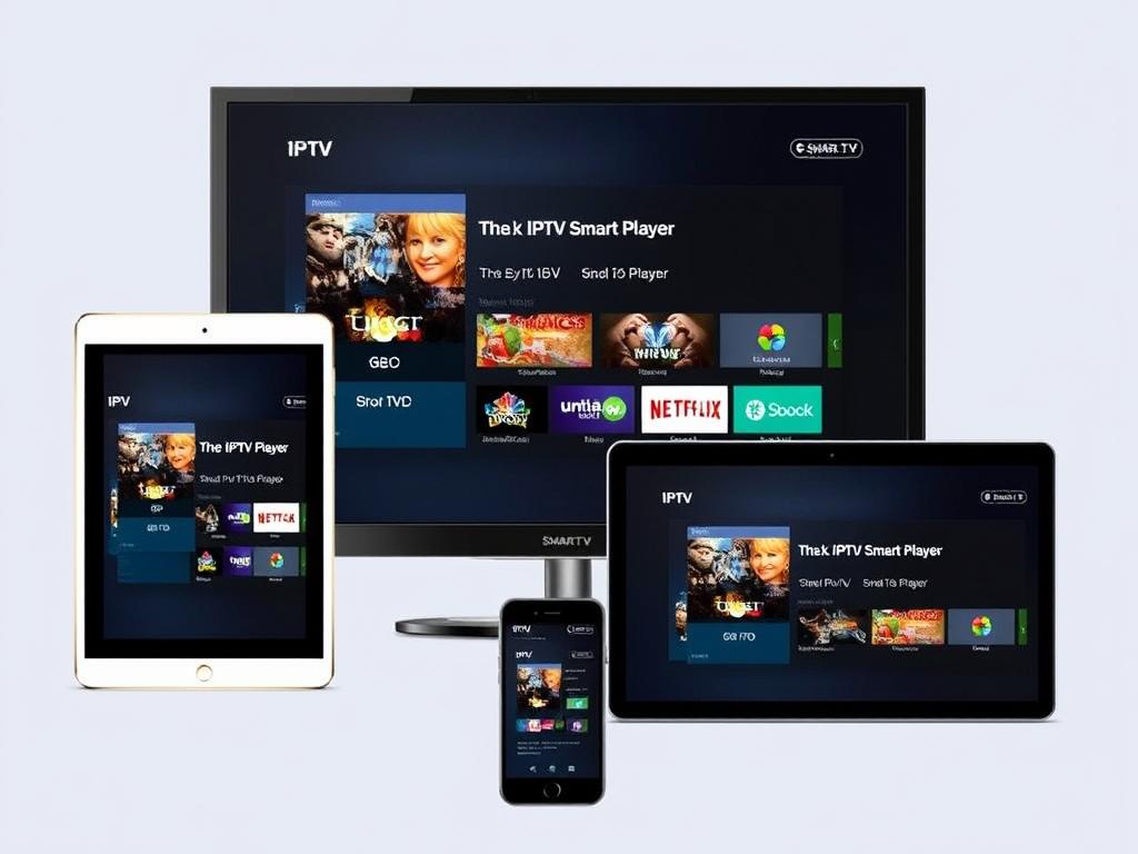 IPTV Smart Player being used across multiple devices IPTV Smart Player being used across multiple devices
