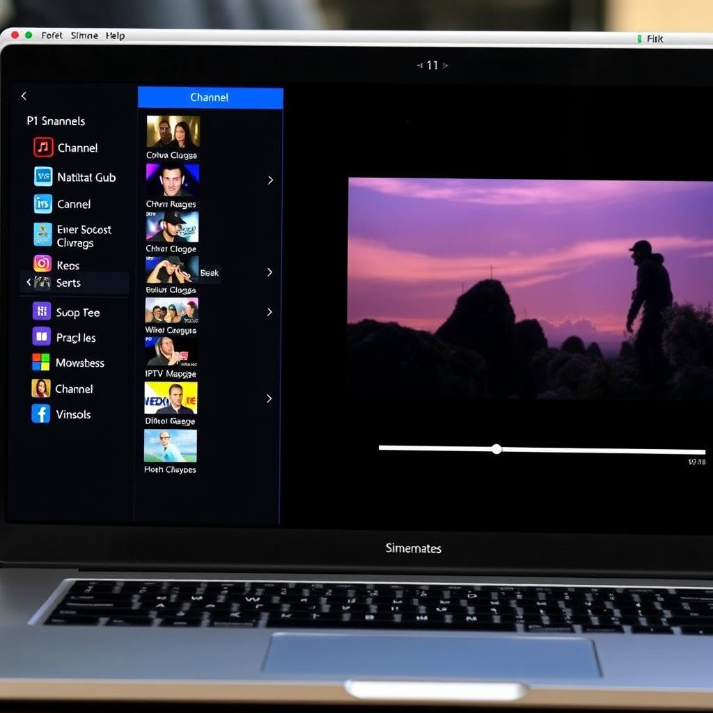 IPTV Smarters Pro running on Windows laptop IPTV Smarters Pro running on Windows laptop