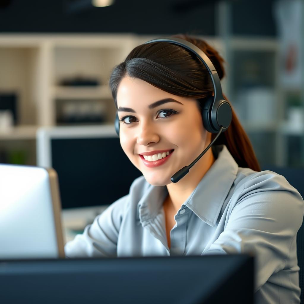 IPTV customer support representative helping a customer