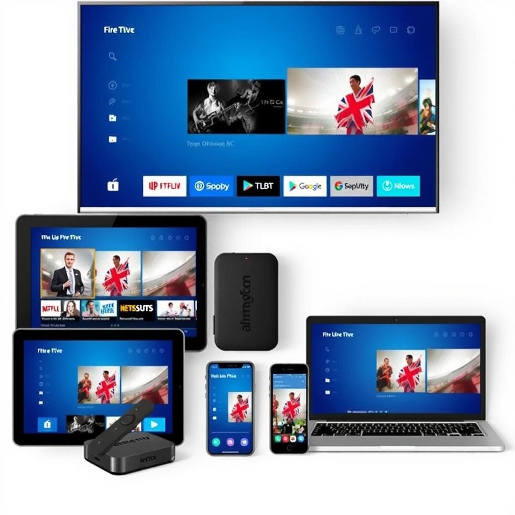 Multiple devices compatible with UK IPTV services