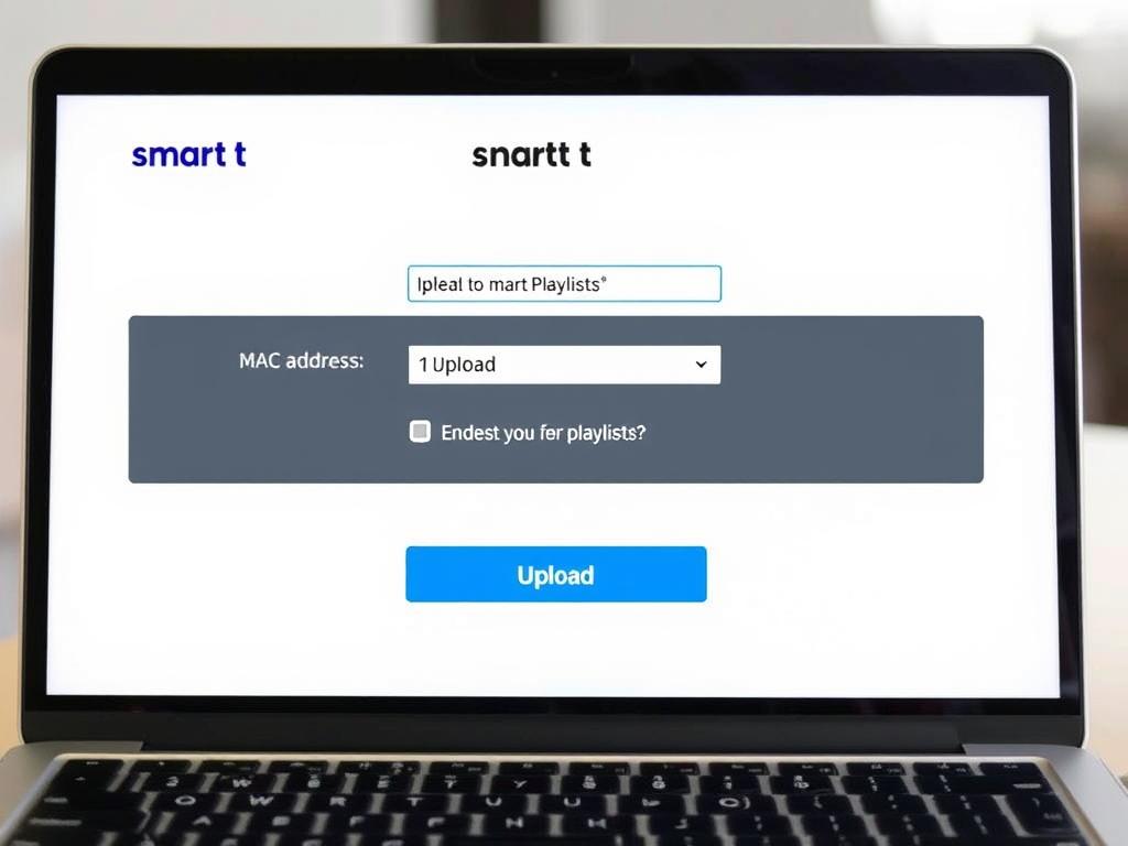 Smart IPTV playlist upload interface Smart IPTV playlist upload interface
