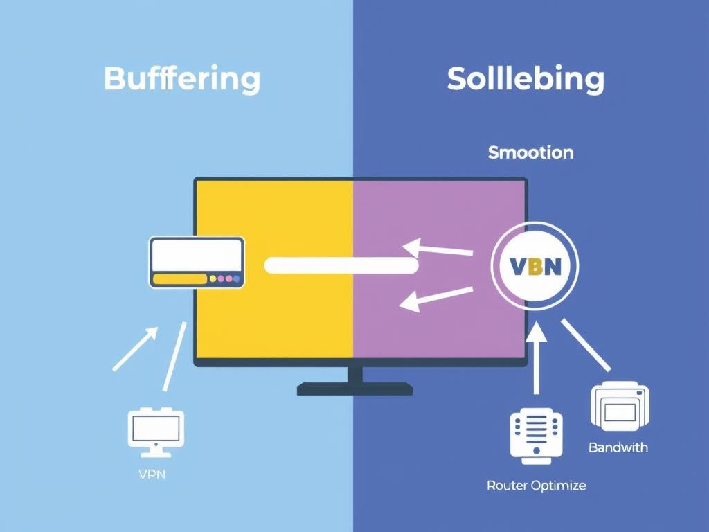 Illustration of IPTV buffering issues and solutions Illustration of IPTV buffering issues and solutions