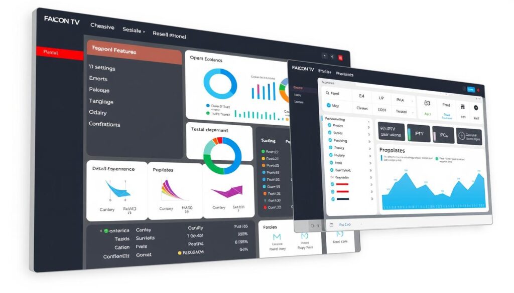 Generate an image of Falcon TV IPTV Reseller panel
