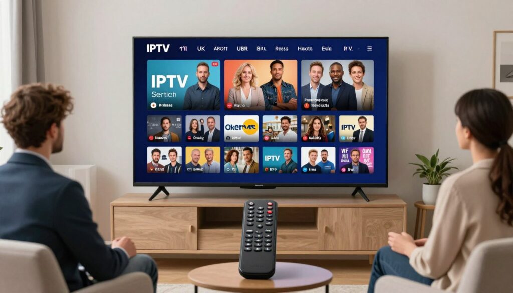 Generate an image representing EVESTV IPTV UK subscription
