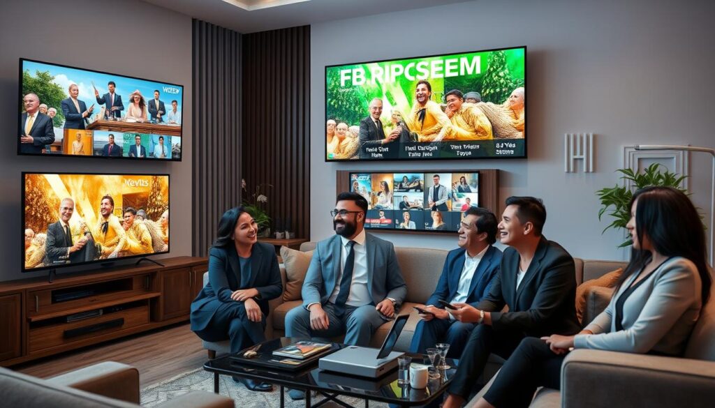 Generate an image representing Worthystream's IPTV service