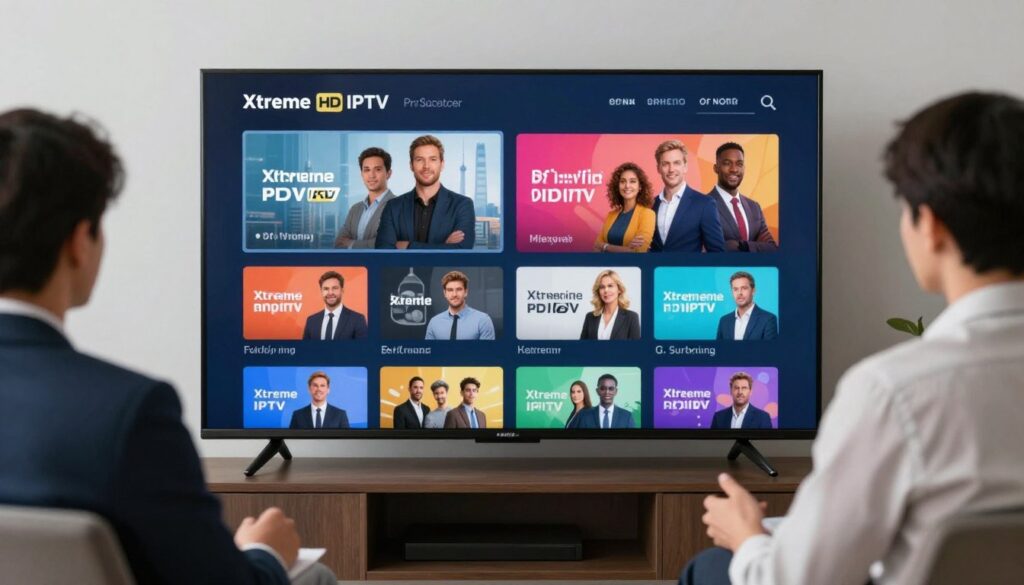 Generate an image representing Xtreme HD IPTV with a focus on high-definition streaming. Generate an image representing Xtreme HD IPTV with a focus on high-definition streaming.