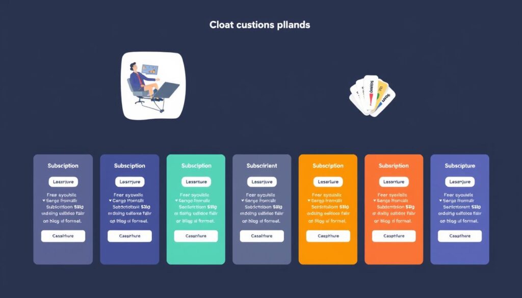 Image of various subscription plans Image of various subscription plans