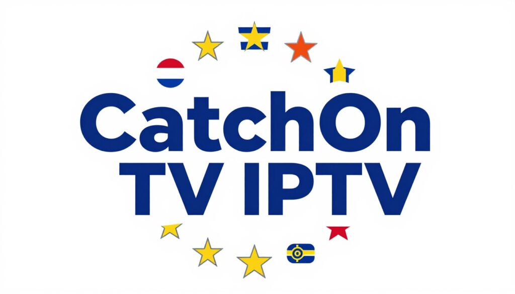 CatchOn TV IPTV service logo with European flags