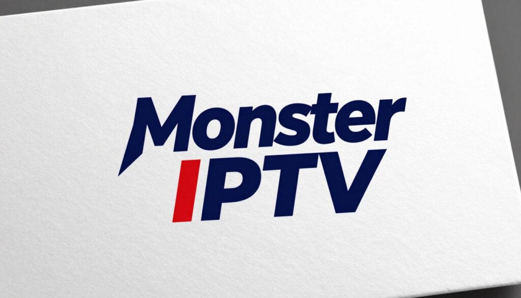 Generate an image of a Monster IPTV logo with a bold design Generate an image of a Monster IPTV logo with a bold design