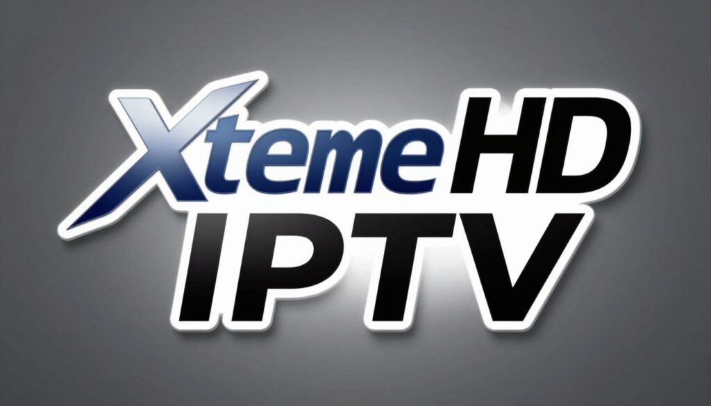 Generate an image of an Xtreme HD IPTV logo with a focus on HD quality Generate an image of an Xtreme HD IPTV logo with a focus on HD quality