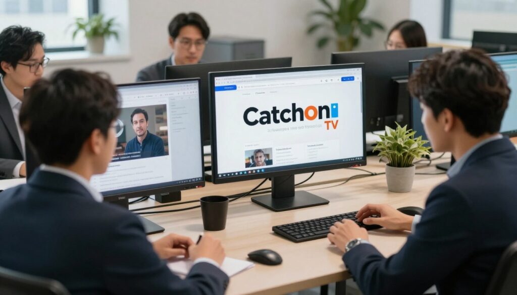 Generate an image representing CatchOn TV's service Generate an image representing CatchOn TV's service
