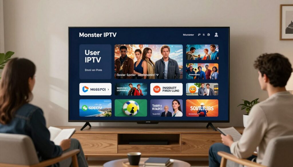 Generate an image representing Monster IPTV's service Generate an image representing Monster IPTV's service