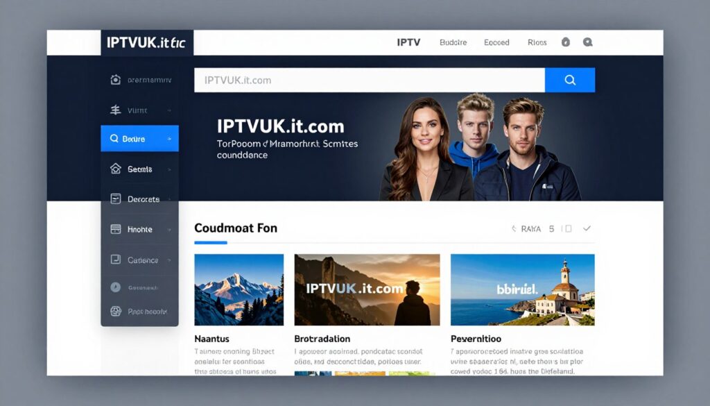 Generate an image showing IPTVUK.it.com's user interface