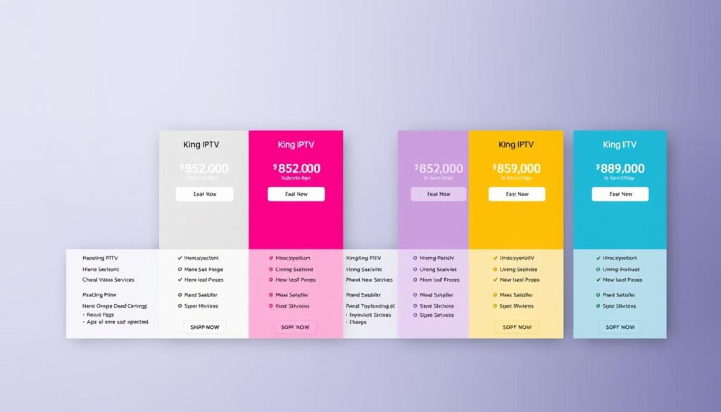 Image of King IPTV subscription plans