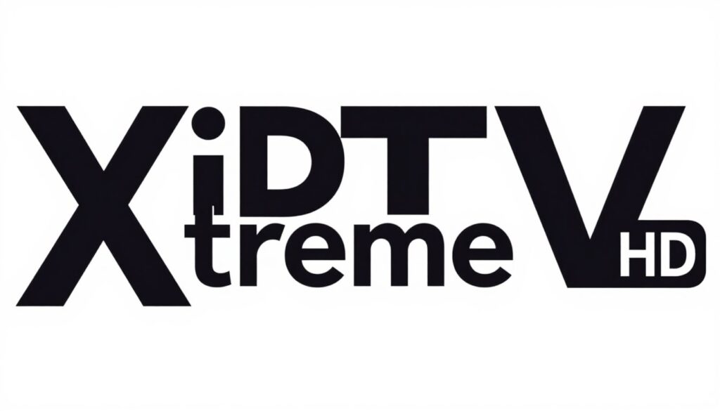 Generate an image of an IPTV logo with "Xtreme HD" written in bold, high-definition font.