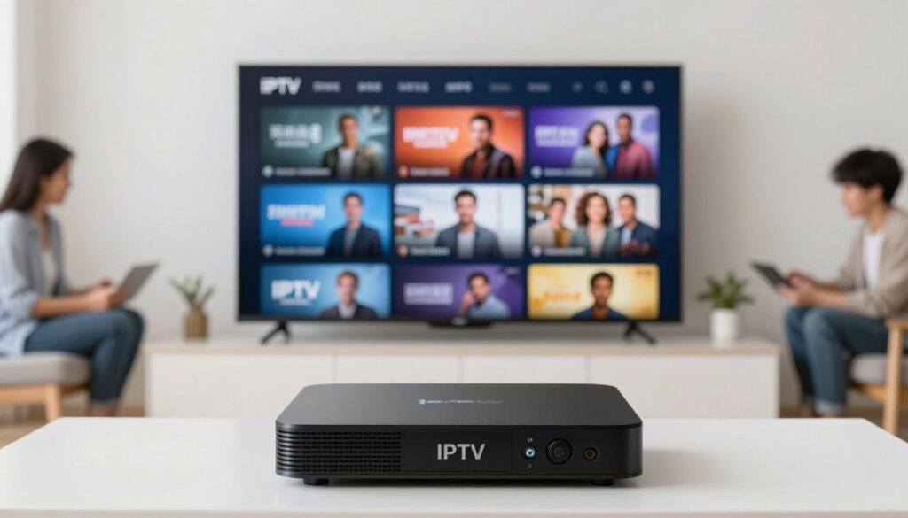 Generate an image representing IPTV technology