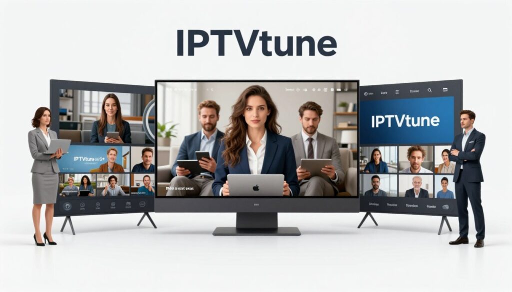 Generate an image representing IPTVtune's IPTV service