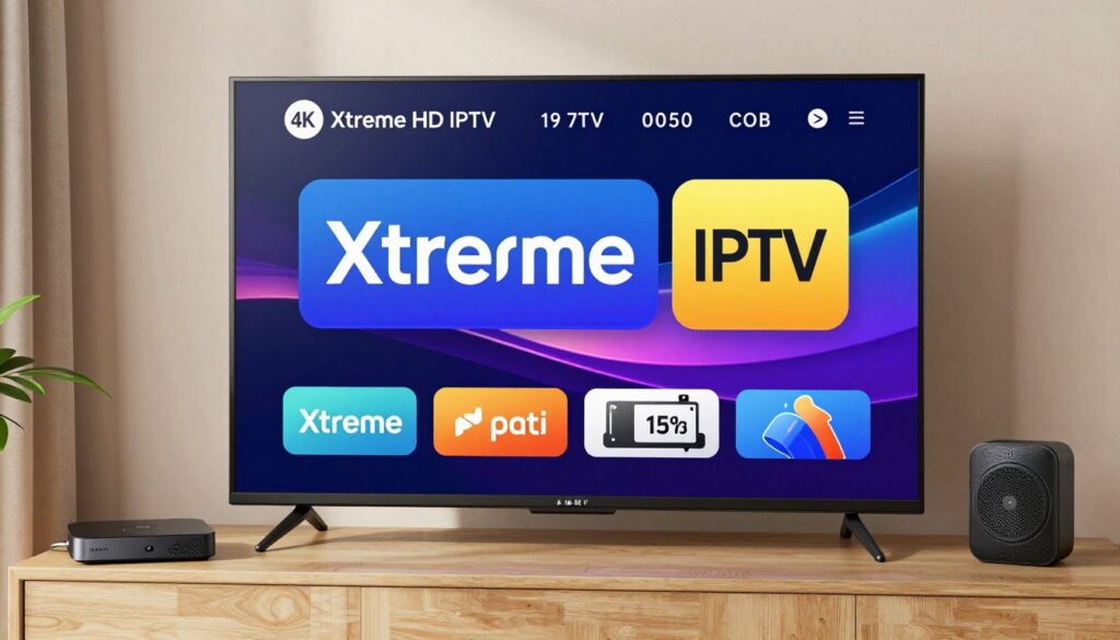 Generate an image showing Xtreme HD IPTV's 4K streaming quality