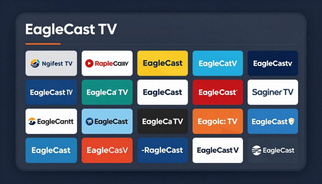 Image of EagleCast TV's channel lineup