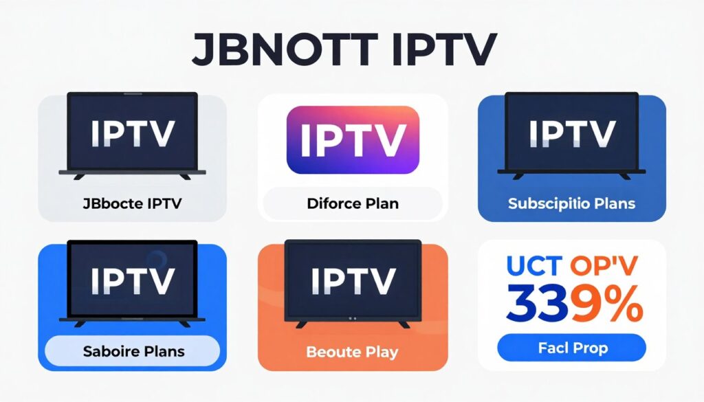 Image of various subscription plans offered by JBNOTT IPTV