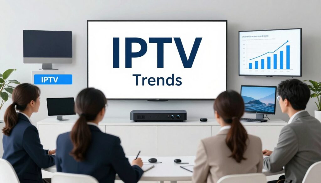 Generate an image representing IPTV Trends service