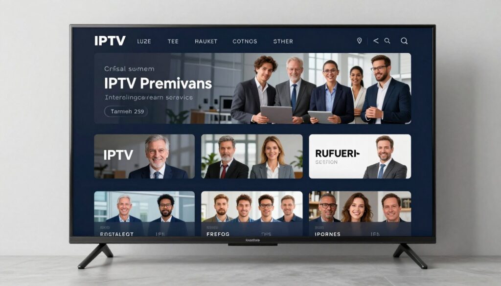 Generate an image representing IPTV premium services