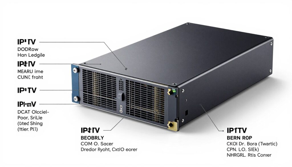Image of a high-performance server hardware for IPTV Image of a high-performance server hardware for IPTV
