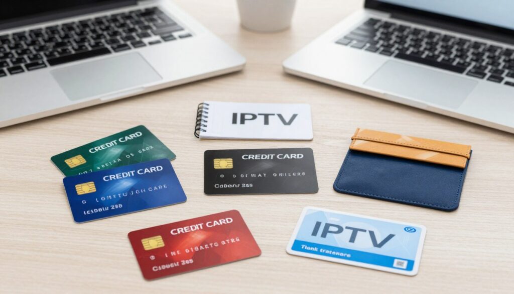 Image of various payment methods accepted by IPTV services