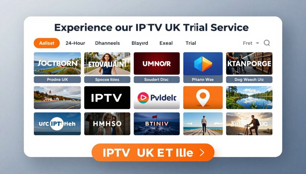 Try our IPTV UK trial service with a 24-hour free trial